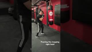 Chopping right hand punch  strike boxing [upl. by Boynton]