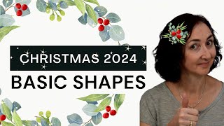 How to Use BASIC SHAPES to Make FUN Retro Christmas Cards [upl. by Lig517]