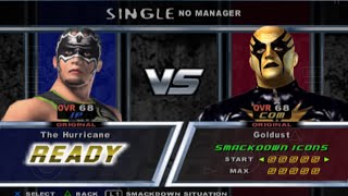 WWE SmackDown here Comes The Pain  The Hurricane vs Goldust Full Match Ps2 Gameplay [upl. by Neelik366]