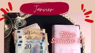 👛BUDGET JANVIER Bilan semaine 3 janvier 24  Comment anticiper ses dépenses 🤑 [upl. by Ushijima]