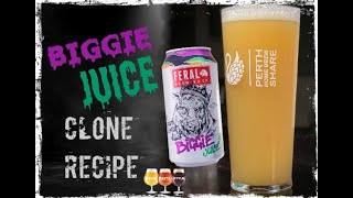 Biggie Juice Clone  Grain to Glass  Juicy Hazy NEIPA  Homebrew beer recipe  Full brew day [upl. by Hayalat]