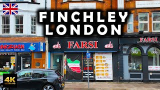 Walking at Finchley Central 🇬🇧 An Iranian Neighborhood in London [upl. by Xad]