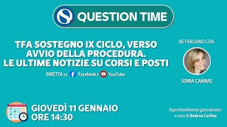 Tfa sostegno IX ciclo verso avvio della procedura Le ultime notizie su corsi e posti [upl. by Kotta]