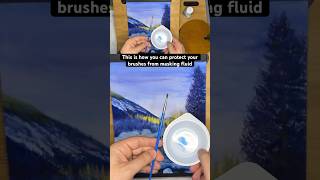 This is how you can PROTECT your brushes from masking fluid 🖌️ [upl. by Nadroj]