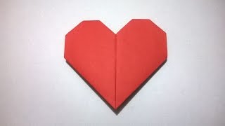 COMO HACER UN CORAZON DE PAPEL  How to make a paper heart [upl. by Cormier]