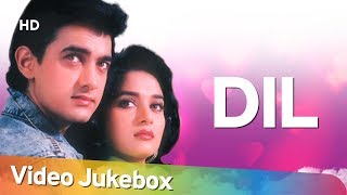 Dil 1990 Songs  Aamir Khan Madhuri Dixit  Popular 90s Songs  Anand Milind Hits HD [upl. by Adelaide614]