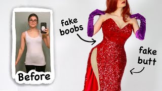 Making a Jessica Rabbit Costume aka how to fake an hourglass body shape [upl. by Pennebaker105]