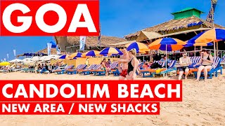 Goa  Candolim Beach  December  2023  Situation Update  New Shacks  Goa Vlog  North Goa [upl. by Erehs]