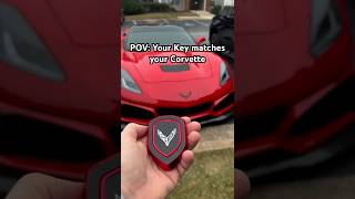 Rosso Scuro Key Fob amp Corvette C7 automobile [upl. by Aillemac203]