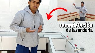 Como fabricar lavandería con unos sencillos pasos  remodelación de lavandería [upl. by Aronle909]