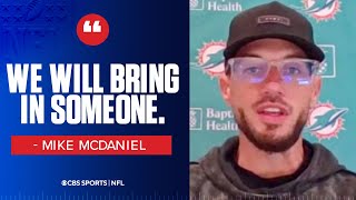 Mike McDaniel updates with latest status on Tua Tagovailia says Dolphins will bring in another QB [upl. by Ludewig333]