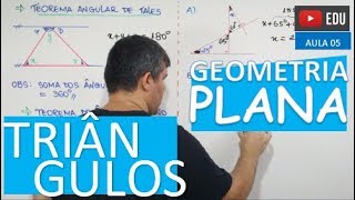 ⭕ Triângulos  GEOMETRIA PLANA Aula 05 [upl. by Siesser962]