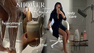 MORNING SHOWER ROUTINE  PRACTICING SELF CARE  quoteverything showerquot  fav products [upl. by Alded]