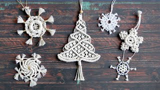 DIY Christmas Tree Macrame Ornament Tutorial [upl. by Anival366]