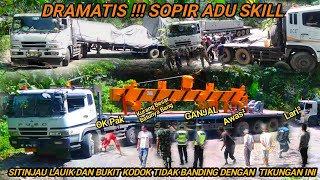 Truk Trailer Super Panjang Tidak Muat Di Jalan Ekstrim Kelokan S Marancar [upl. by Peppie]