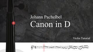 Johann Pachelbel Canon in D  Violin Trio  Violin Tutorial  Sheet Music [upl. by Stelu]