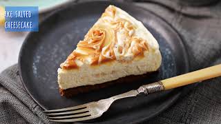 Easy No Bake Salted Caramel Cheesecake Recipe Tutorial [upl. by Niatsirhc]