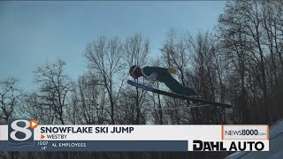 Snowflake Ski Club hosts 99th annual ski jump tournament near Westby [upl. by Desimone]