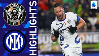 Venezia 02 Inter  Calhanoglu and Martinez secure Inter win  Serie A 202122 [upl. by Erline]