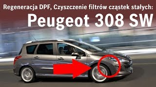 Regeneracja DPF Czyszczenie filtrów cząstek stałych Peugeot 308 SW 16 HDI 109 KM 2009 [upl. by Atirehc884]