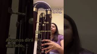 Haters will say this is sped up bassoon contrabassoon doublereed doublebassoon music beethoven [upl. by Akeme638]