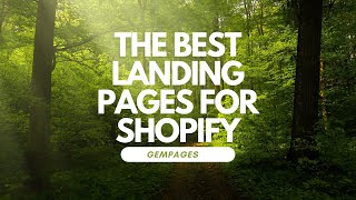 How To Create The Best Landing Pages In Shopify With GemPages [upl. by Annam227]