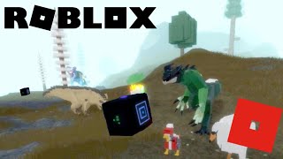 Encountering the DEVELOPER CUBE and ALLIGATERROR  Dinosaur Simulator [upl. by Ailima]