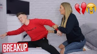 BREAK UP PRANK ON MY GIRLFRIEND GONE WRONG [upl. by Goldshell]