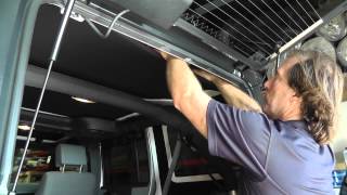 Jeep Headliner Rear Panel Removal  Hothead Headliners [upl. by Gilberte]