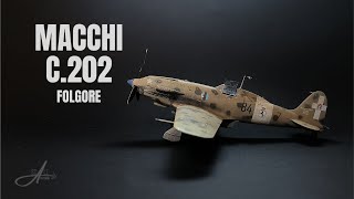 Macchi C202 Folgore  Hasegawa 148  Full build [upl. by Longley]