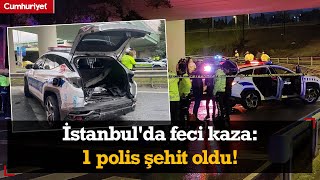 İstanbulda feci kaza 1 polis şehit oldu [upl. by Yanad502]