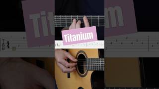 How I play Titanium titanium davidguetta sia guitartabs shorts fingerstyle [upl. by Sirhc10]