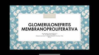 Glomerulonefritis membranoproliferativa [upl. by Aneret210]