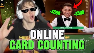 I COUNTED CARDS ON ONLINE BLACKJACK AND MAKE INSANE PROFIT [upl. by Glori]