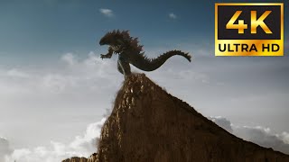 Godzilla Jumps Off Cliff  4K HDR Godzilla X Kong The New Empire [upl. by Gav238]