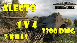 World of Tanks  PURE Gameplay ALECTO  1 vs 4 7 KILLS by theYTSkid [upl. by Eiramlatsyrk]