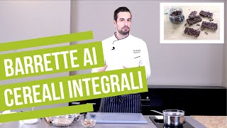 Barrette ai cereali integrali e cioccolato [upl. by Itisahc]