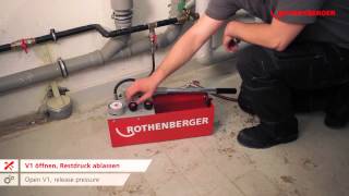 Rothenberger RP50 S – Pressure Testing pump 61004 [upl. by Anilave]