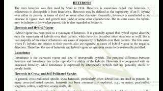 Heterosis Introduction Types Manifestation [upl. by Iover]