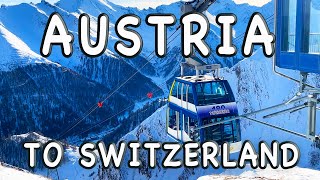 Ski from Austria to Switzerland  Smugglers Run in Ischgl and Samnaun ⛷ [upl. by Natalina393]