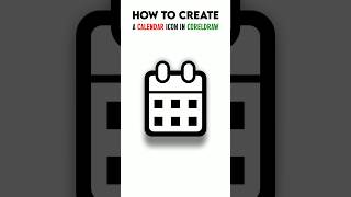How to Create a Calendar Icon in CorelDRAW shortvideo ytshorts coreldraw logo [upl. by Lemhaj126]