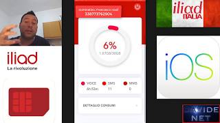 Vlog ILIAD APP PROVVISORIA per IOS  i miei consumi [upl. by Niamrahc]