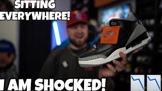 I AM SHOCKED THE 2024 JORDAN 3 quotBLACK CEMENTquot IS SITTING EVERYWHERE AND BELOW RETAIL [upl. by Maye250]