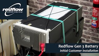 Redflow Gen 3 Battery Initial Customer Installation [upl. by Xerxes723]