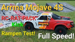 RCRATPACK Kick Rampe  Test with Arrma Mojave 4S BLX Full Speed 🤭 [upl. by Gussi]