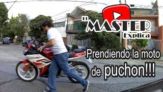 Como prender una moto con bateria descargada [upl. by Eidaj21]