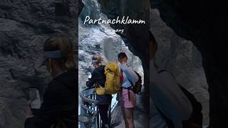 Absolutely amazing gorge to visit travel trip backpacking germany partnachklamm alps gorge [upl. by Adama]