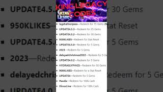 NEW CODES FOR KING LEGACY IN 2023 MARCH ROBLOX KING LEGACY CODES [upl. by Nnayrb]