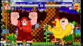 MUGEN wreck it ralph and fix it felix vs peter griffin and the giant chicken [upl. by Silva]