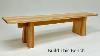 How to Design and Build This Cool Modern Bench [upl. by Kimberly]